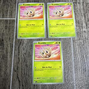 3x Pokemon Paldea Evolved 022/193 Bramblin